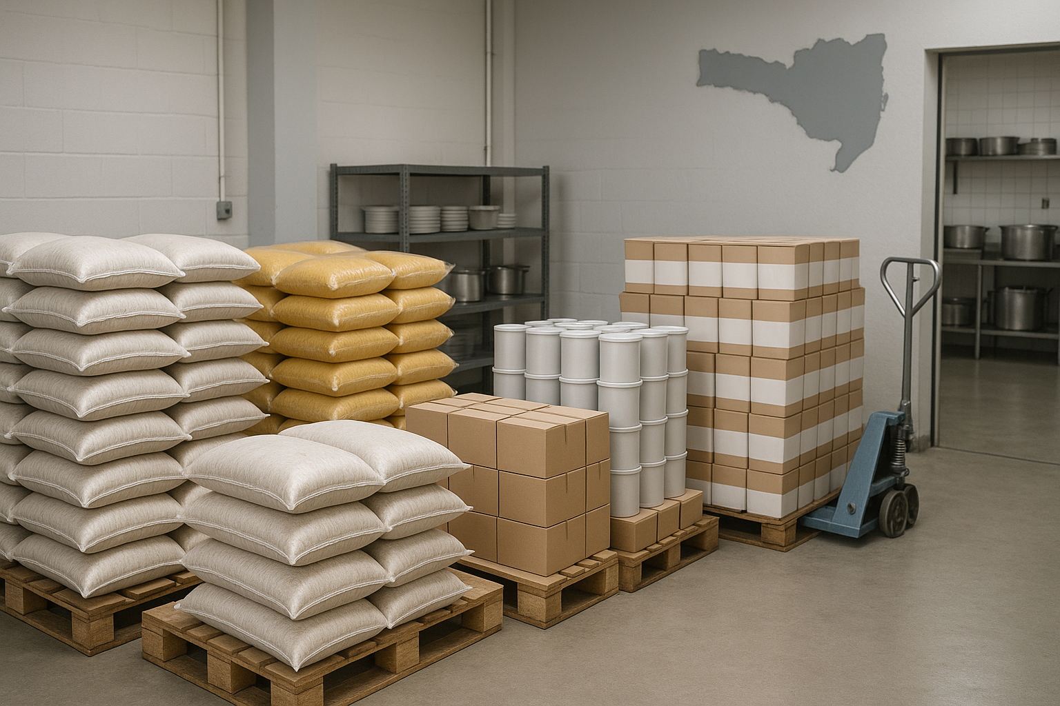 Conab envia 623 toneladas de alimentos a cozinhas solidárias em SC