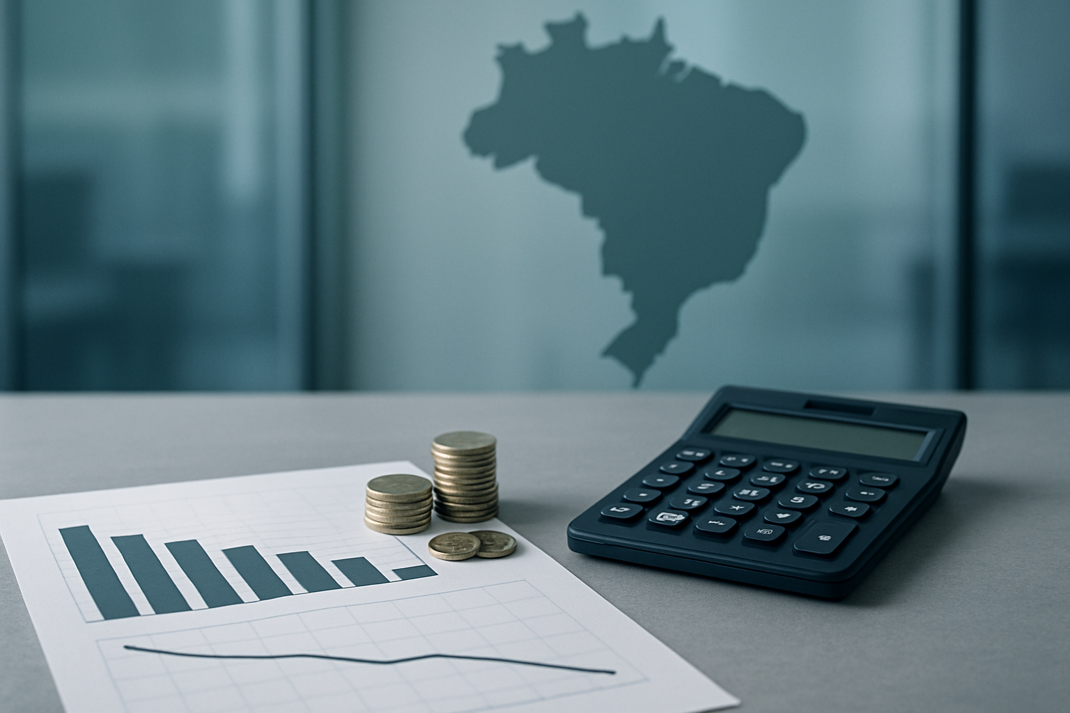 Projeção do PIB do Brasil cai ligeiramente para 2026