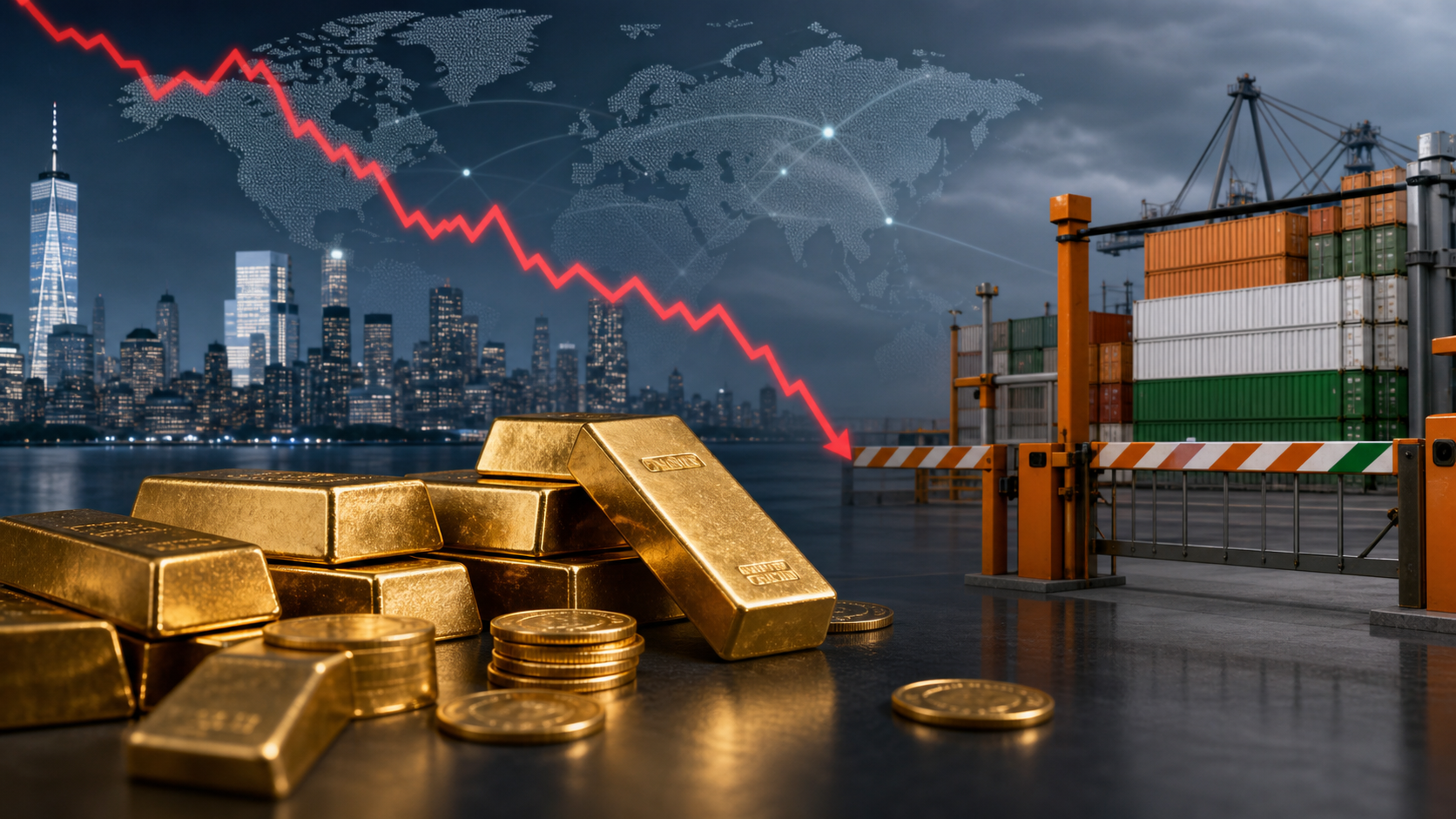 Ouro fecha em baixa devido a dólar forte e tensões geopolíticas