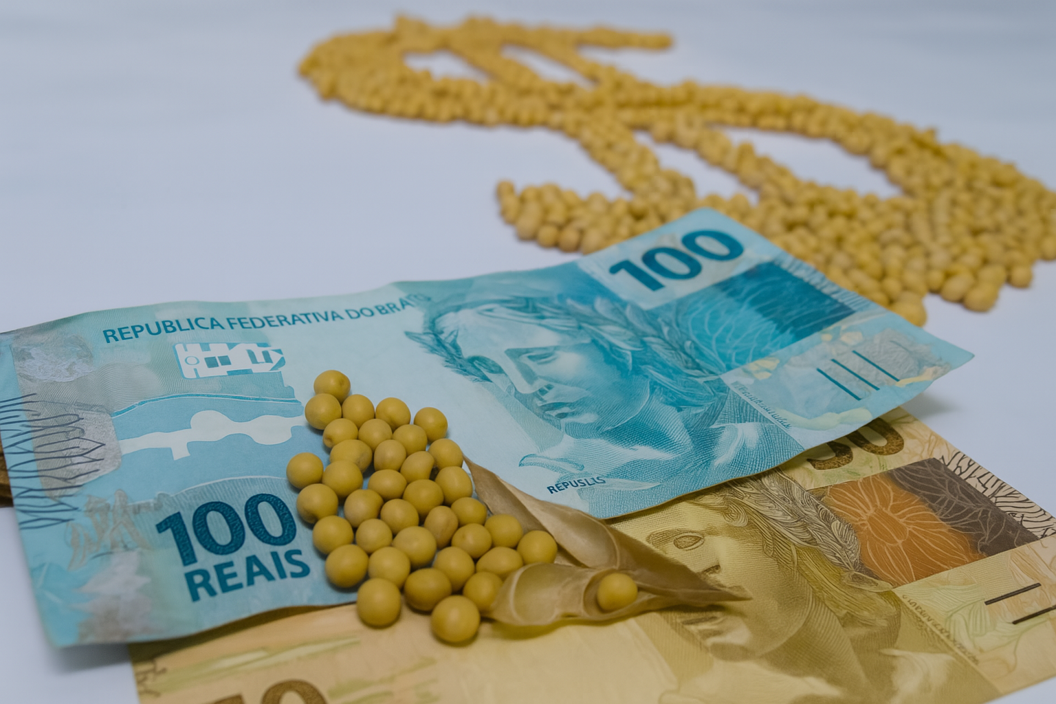 Mercado de soja enfrenta dificuldade devido à queda do dólar