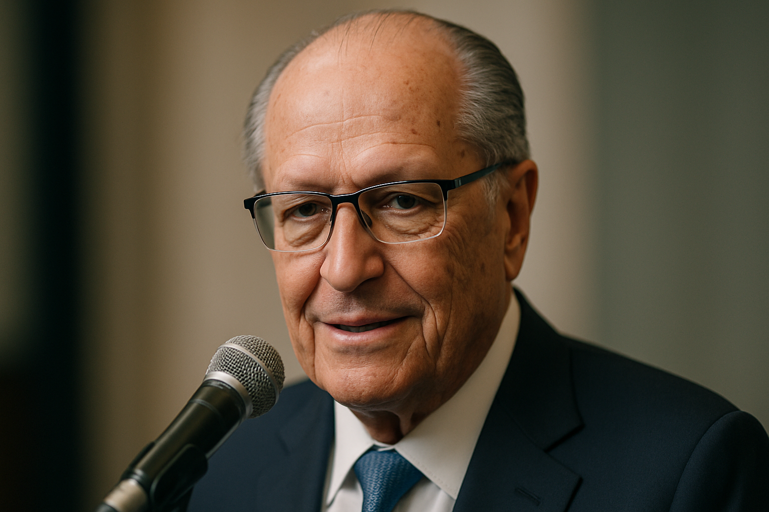 Geraldo Alckmin comenta sobre subsídios ao diesel em visita a concessionária em Brasília