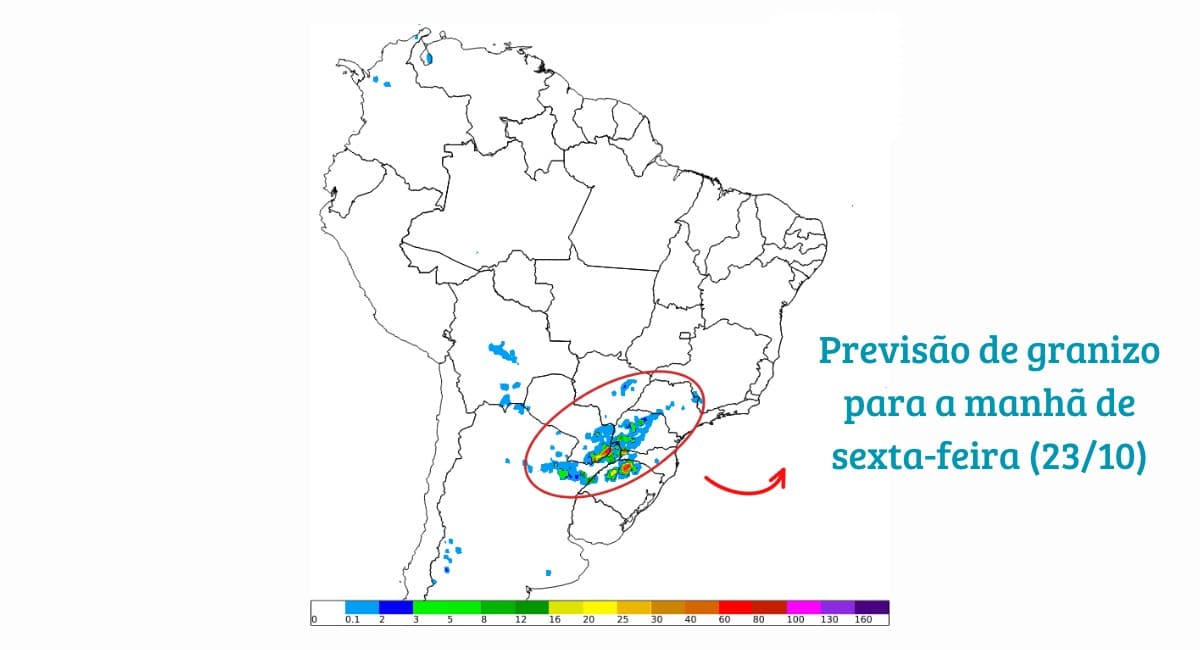 Ciclone extratropical provoca chuvas e queda de temperaturas no Brasil