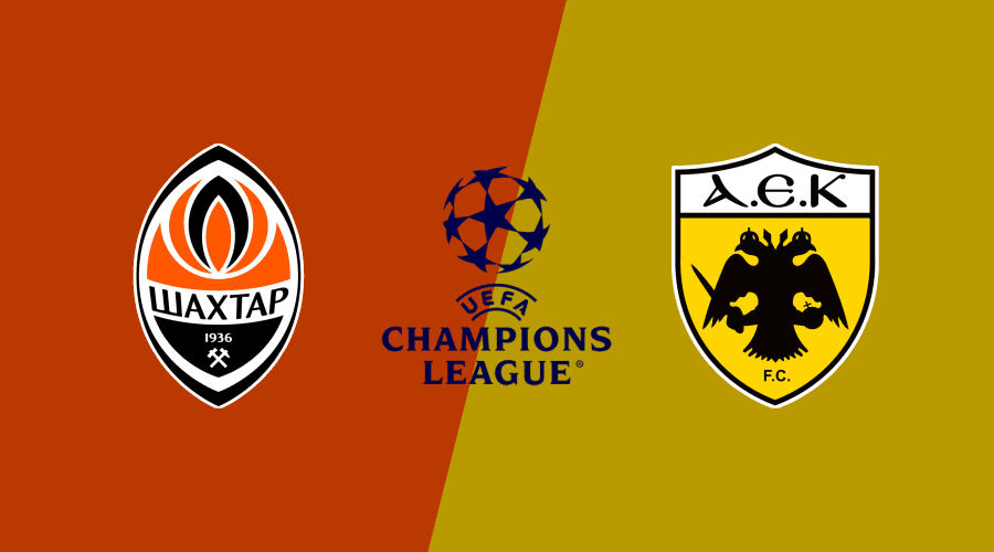 Shakhtar x AEK Athens hoje: tudo sobre o jogo pela Champions League
