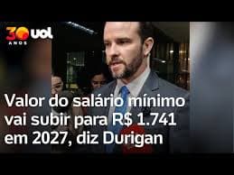 Projeção de Aumento do Salário Mínimo para 2027