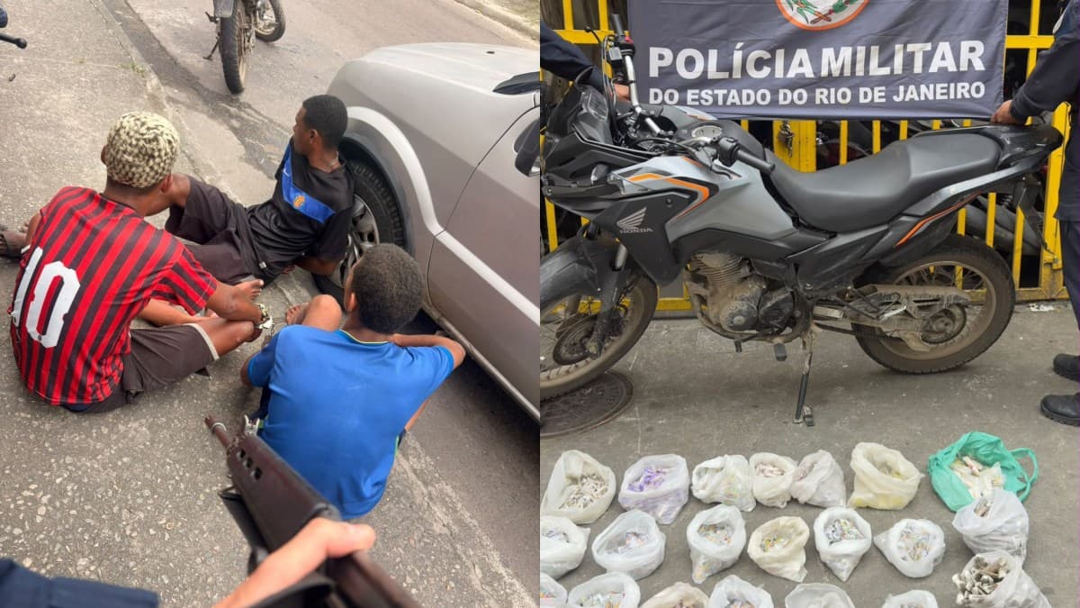 Militar é resgatado amarrado em São Gonçalo; quatro traficantes presos