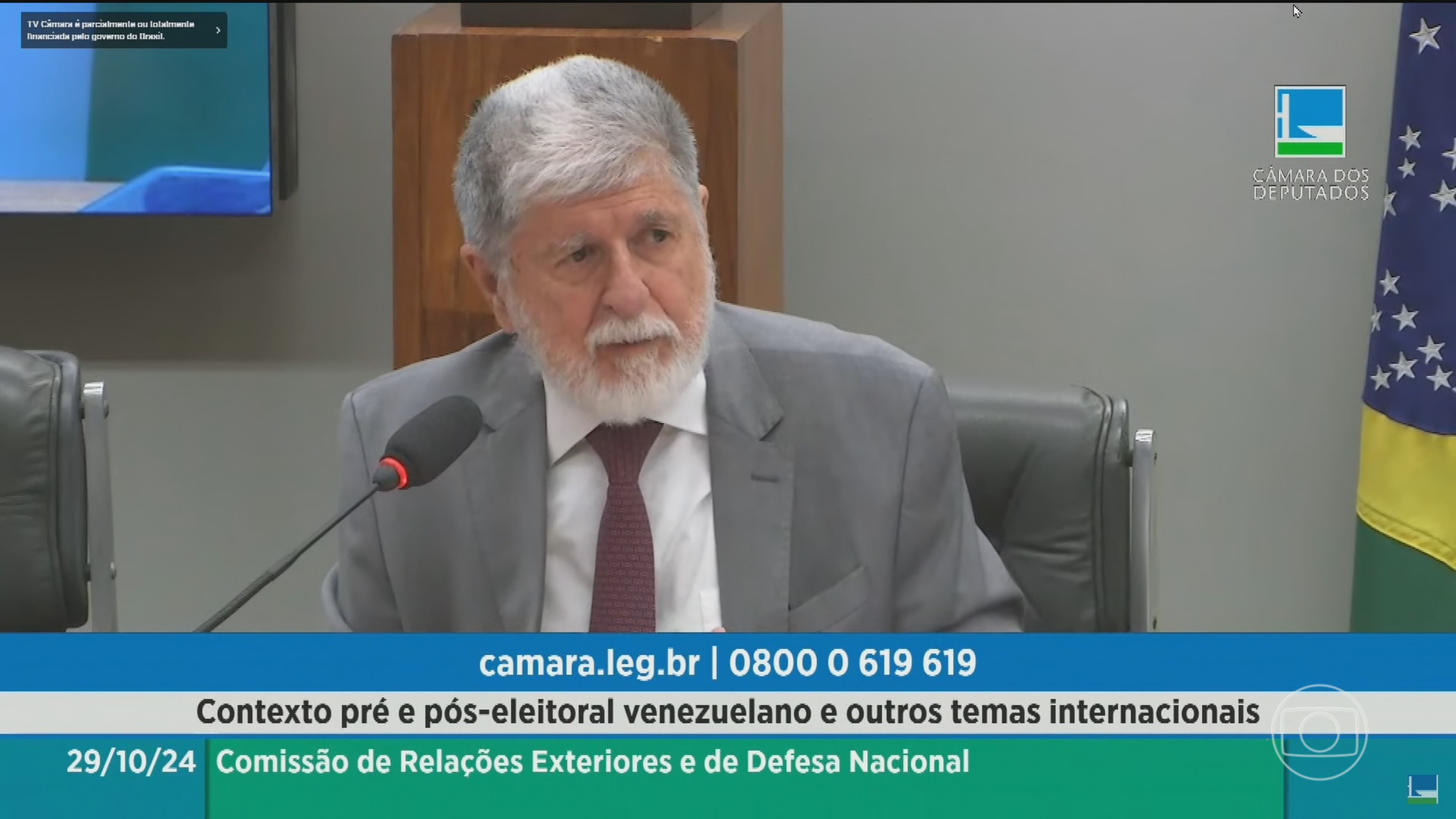 Celso Amorim defende combate firme ao crime organizado no Brasil