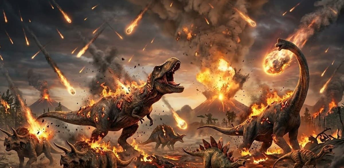 Extinção dos dinossauros foi provocada por incêndios térmicos