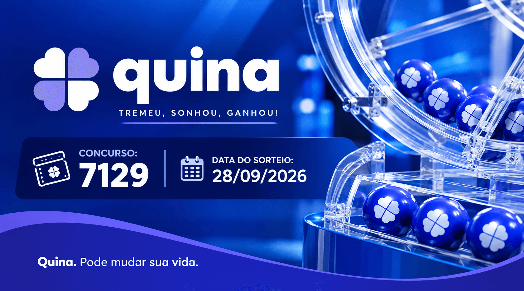 Resultado da Quina de hoje: veja os números sorteados no concurso 7129