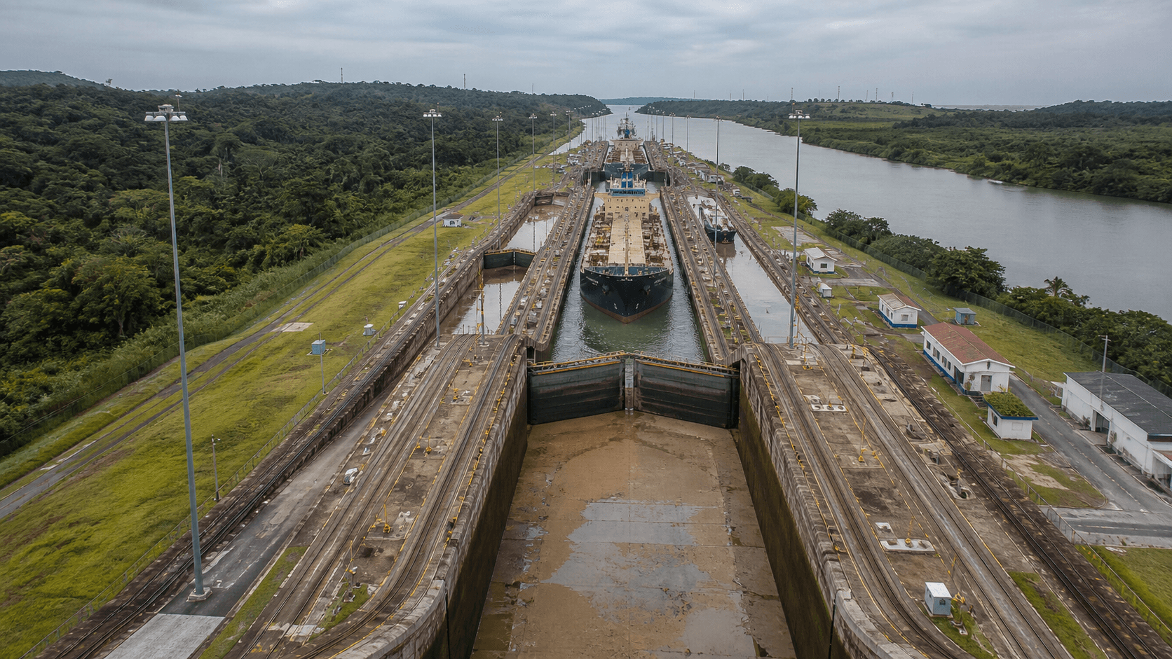Canal do Panamá reduz capacidade de trânsito em setembro de 2026