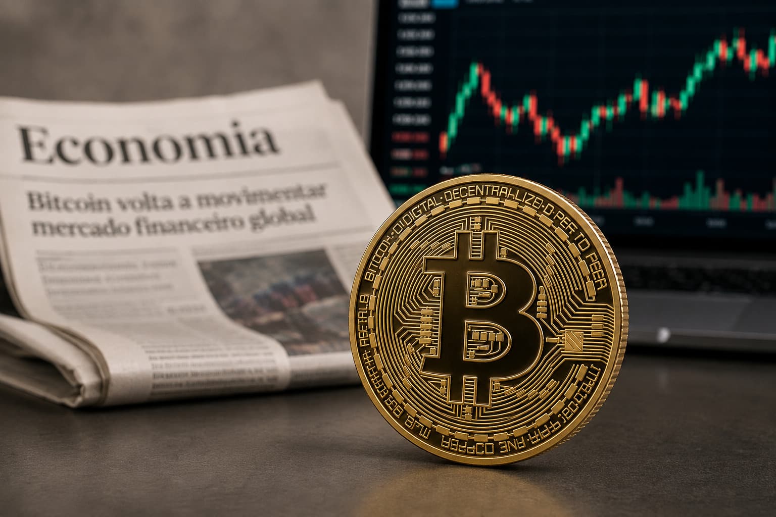 Bitcoin opera em alta enquanto mercado mira decisão do Fed e fluxos de ETFs