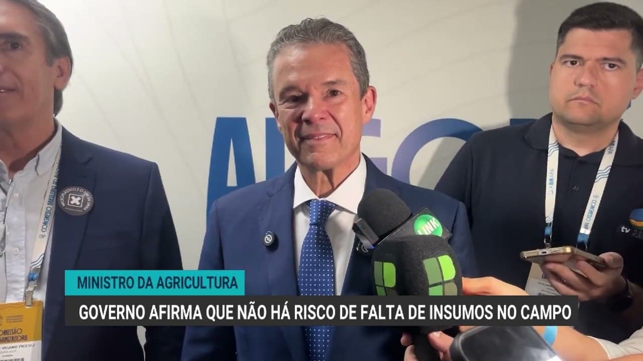 Governo garante abastecimento de fertilizantes e óleo diesel, diz ministro