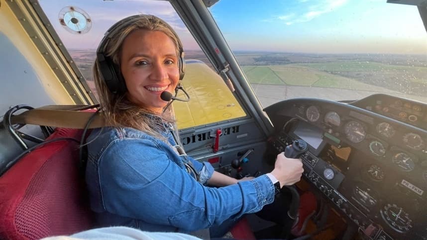 Quarta piloto de turboélice reforça equipe da aviação agrícola