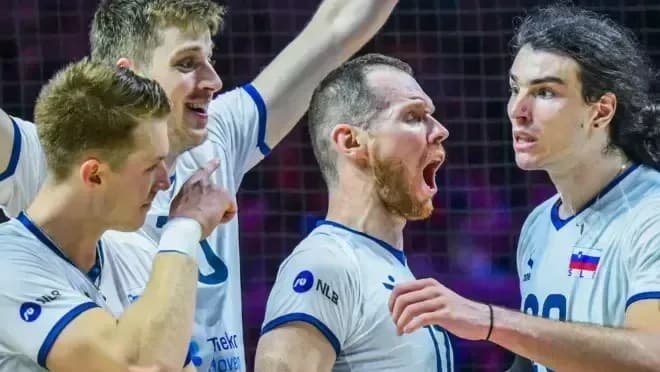 Eslovênia faz história e conquista bronze na VNL de Vôlei