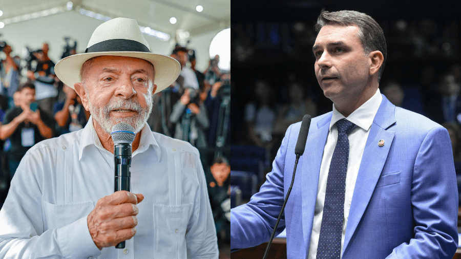 Lula lidera intenções de voto com 40,4% contra Flávio Bolsonaro