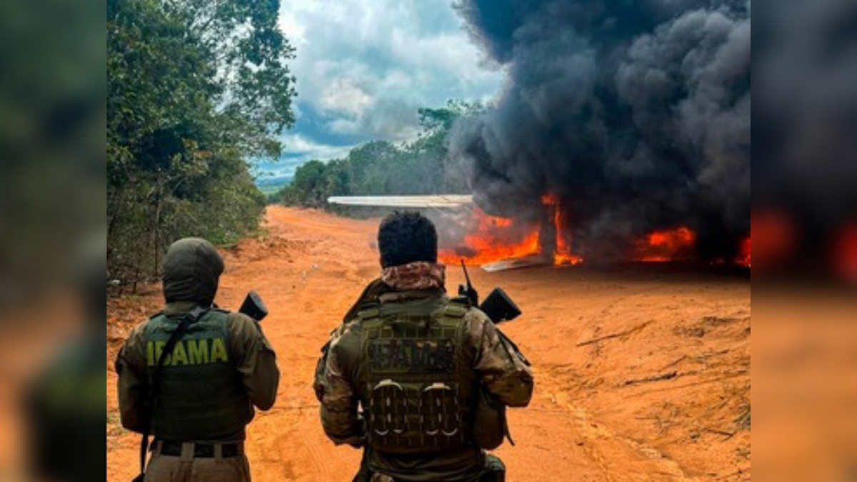 Ibama destrói aeronave adaptada para garimpo ilegal no Pará