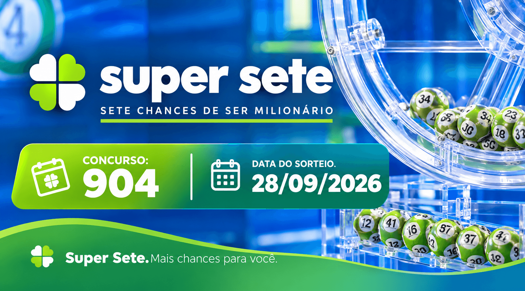 Resultado do Super Sete de hoje: veja os números sorteados no concurso 904