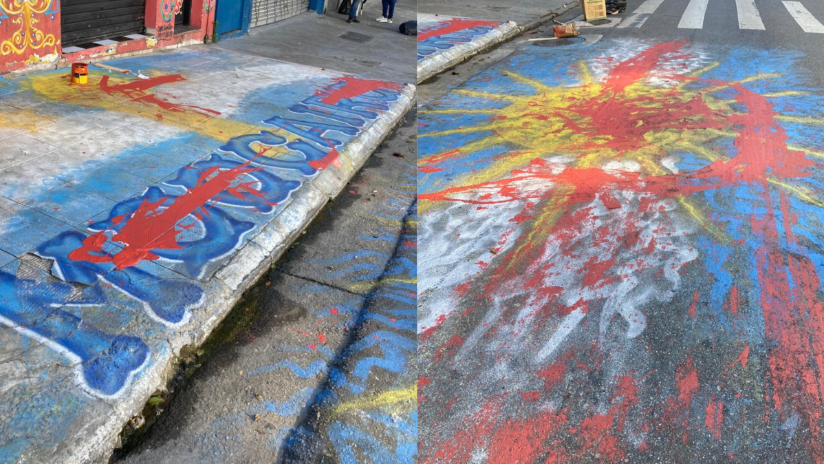 Vandalismo atinge bar de torcedores argentinos em São Paulo