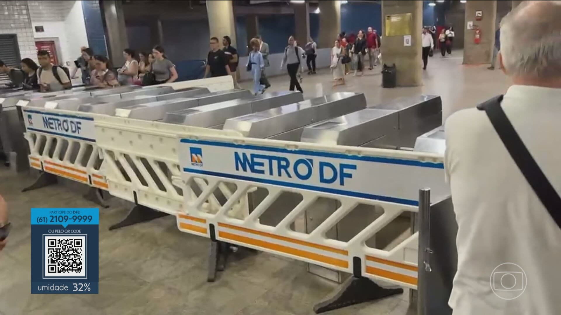 Estação Central do Metrô do DF fecha após pane em sinalização