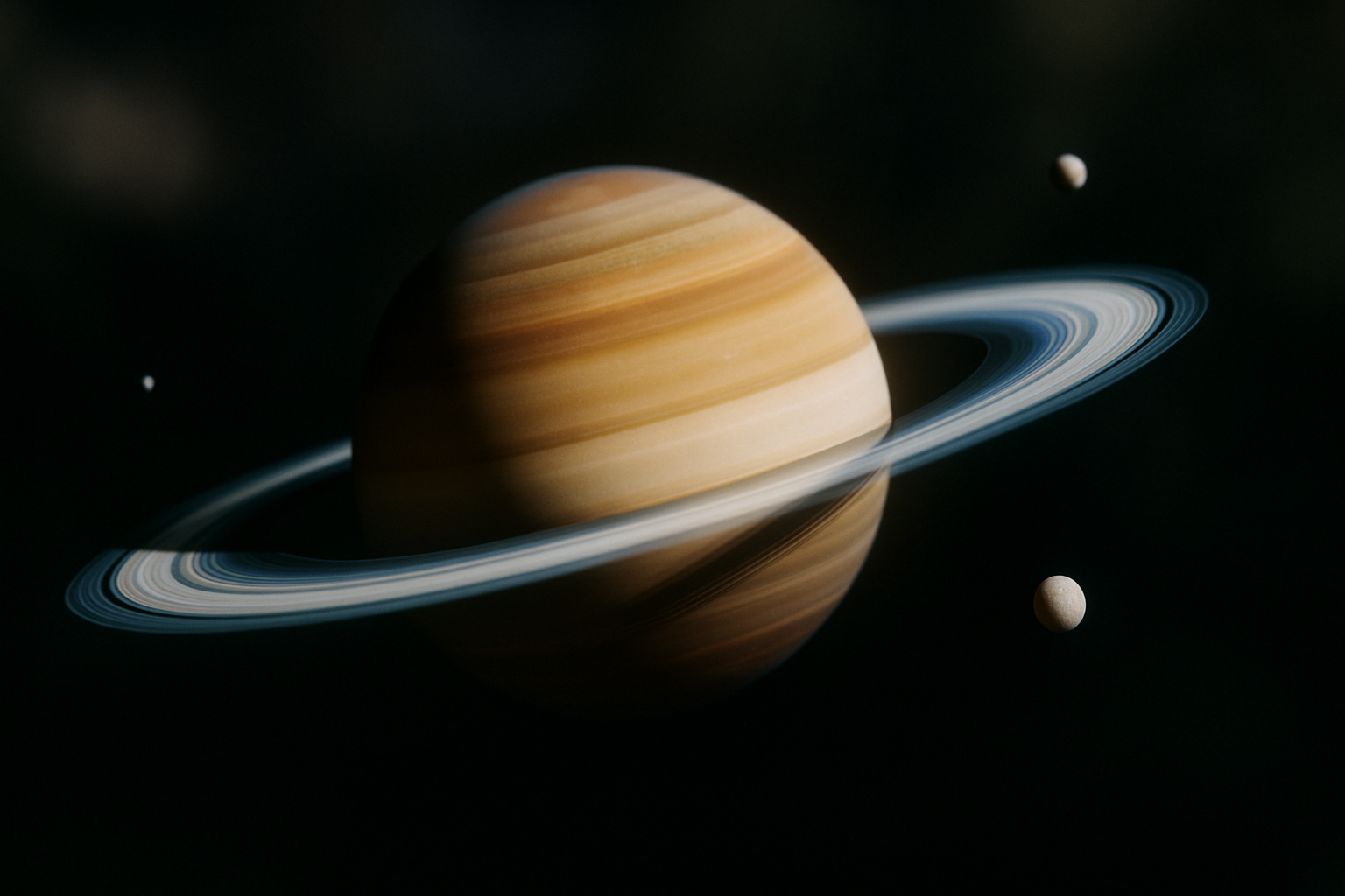 Saturno em foco: Revelações sobre a coloração dos polos do planeta