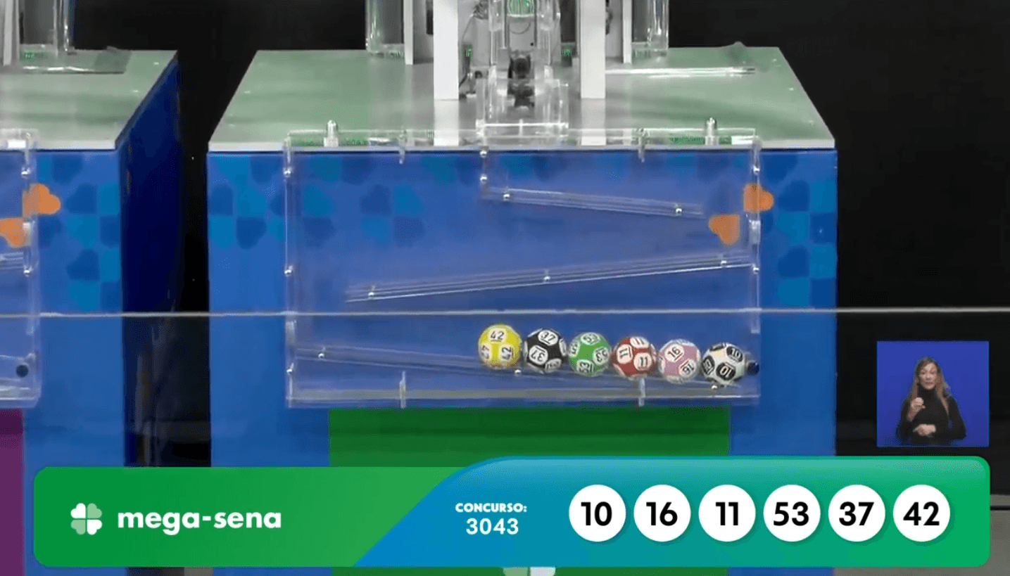 Resultado Mega-Sena 3043: confira os números sorteados nesta terça-feira (11)