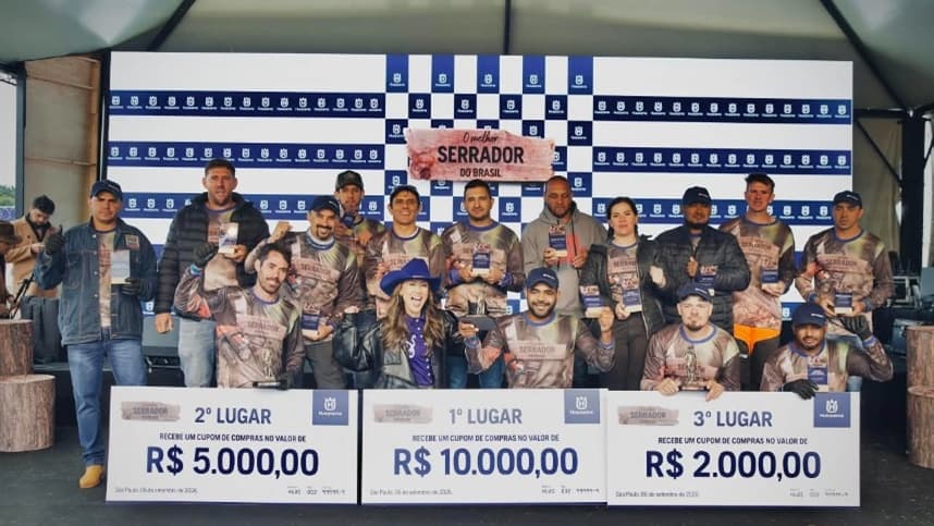 Husqvarna realiza primeira edição do campeonato 'O Melhor Serrador do Brasil'