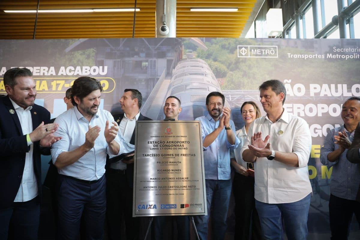 Linha 17-Ouro do Metrô de São Paulo é Inaugurada pelo Governador Tarcísio de Freitas