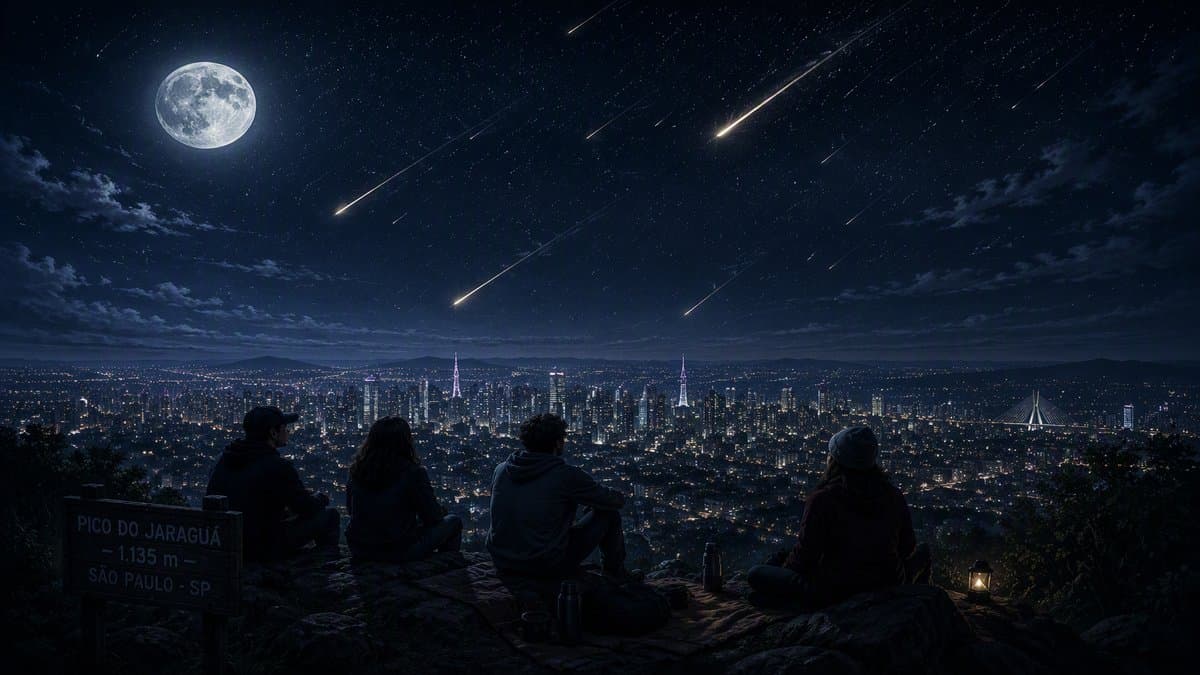 Chuva de meteoros hoje (31/07): veja o melhor horário para observar o fenômeno no Brasil