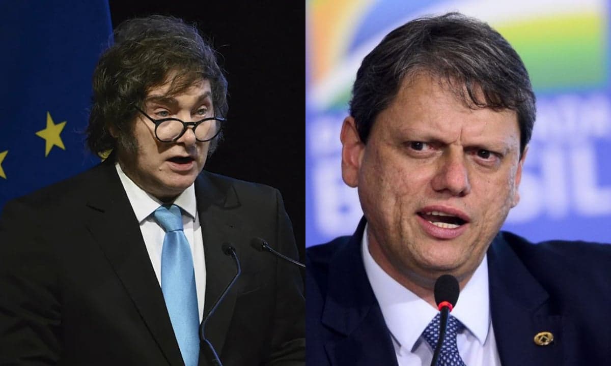Tarcísio homenageia Javier Milei com Ordem do Ipiranga em SP