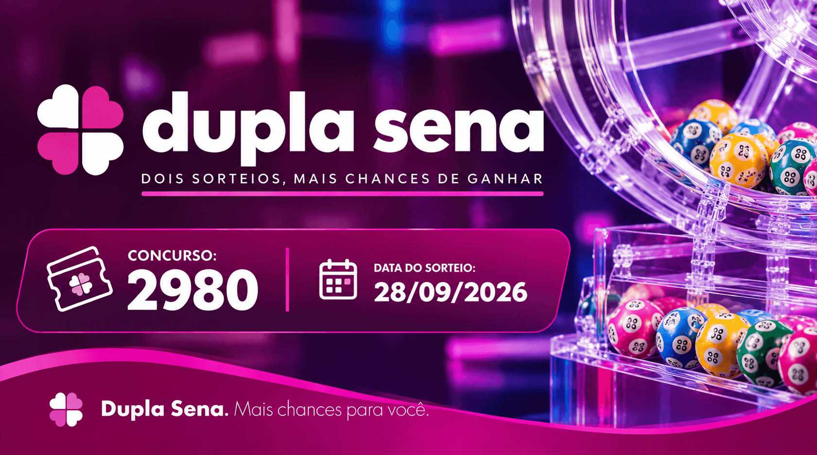 Resultado da Dupla Sena de hoje: veja os números sorteados no concurso 3014