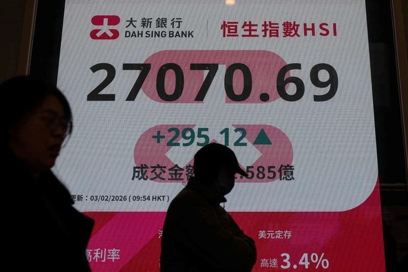 Bolsas asiáticas caem com queda acentuada do Kospi em Seul