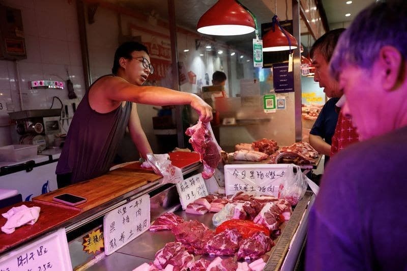Consumo per capita de carne suína na China cai 5,4% em 2026