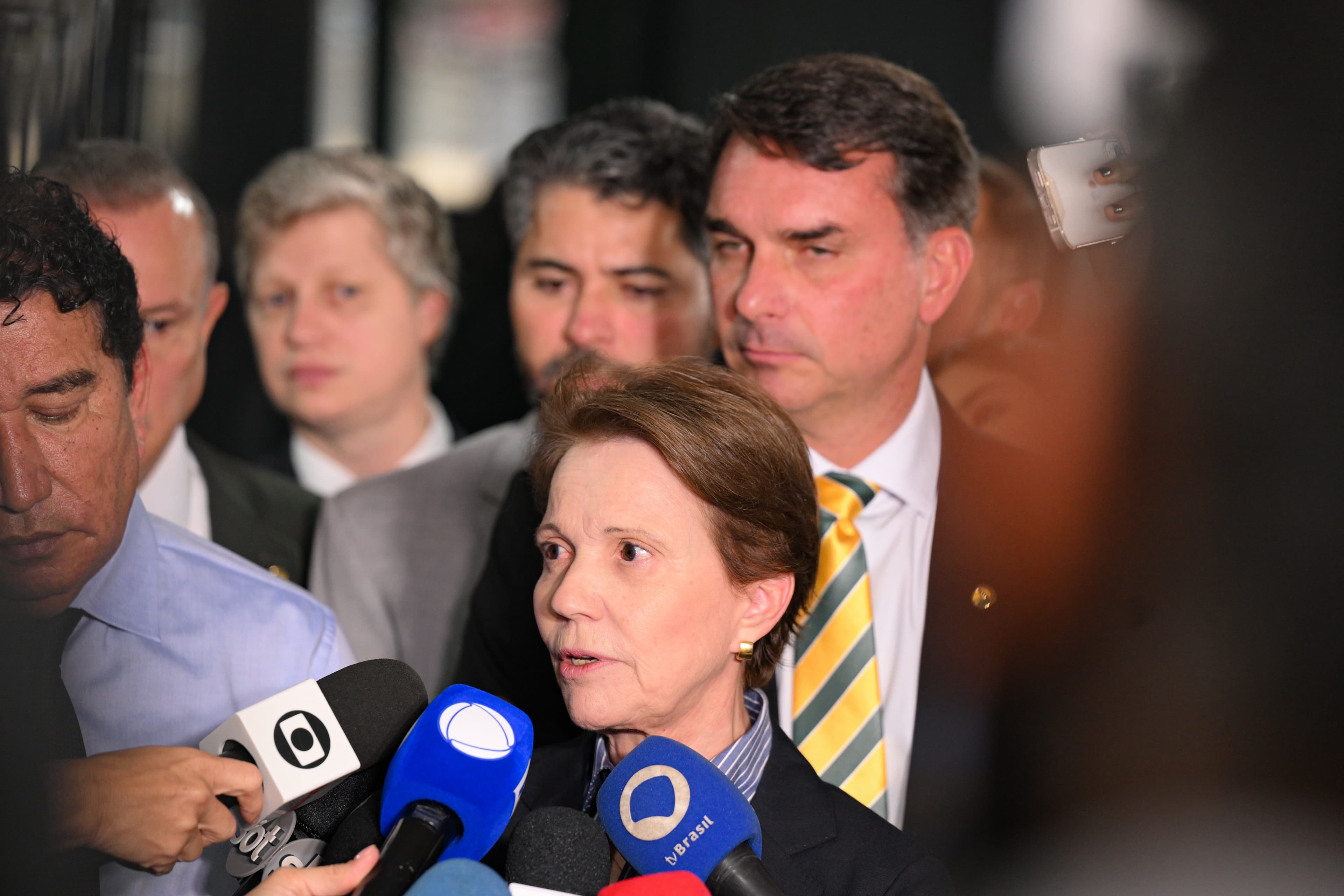 Tereza Cristina vislumbra chance de vice ao lado de Flávio Bolsonaro