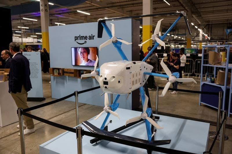 Amazon expande entrega por drones para 500 cidades até 2026