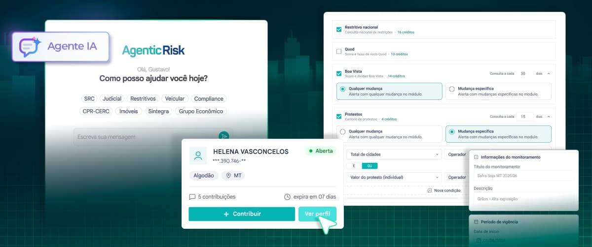 AgRisk Lança Módulos Inovadores para Decisão de Crédito no Agronegócio