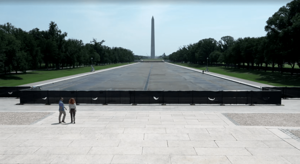 Governo Trump culpa empreiteira por danos no Lincoln Memorial