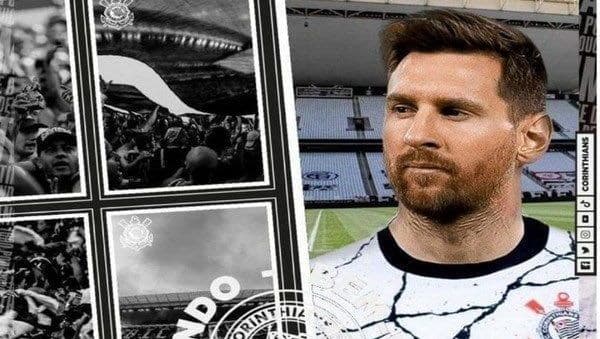 Corinthians sofre ataque cibernético e exibe falso anúncio de Messi