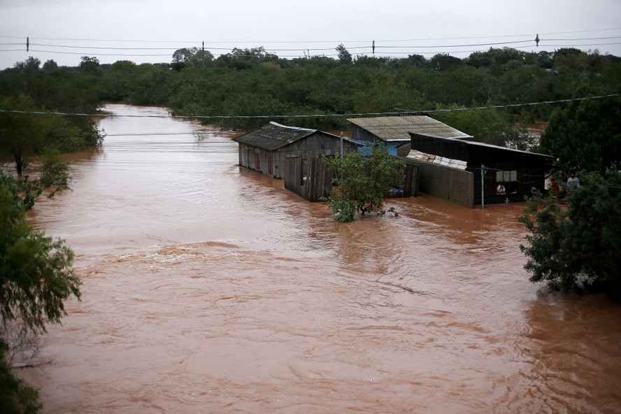 Qual foi a quantidade de milímetros de chuva registrada no Rio Grande do Sul?